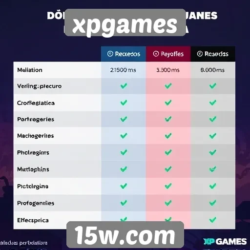 Comparativo entre xpgames e outras plataformas de jogos